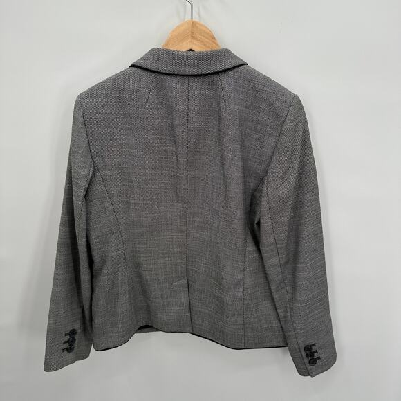 Talbots Black & White Notched Collar Double Button Blazer // 8 - Picture 8 of 9